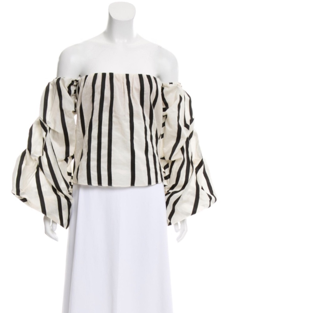 JOHANNA ORTIZ Frida Striped Blouse Size: S